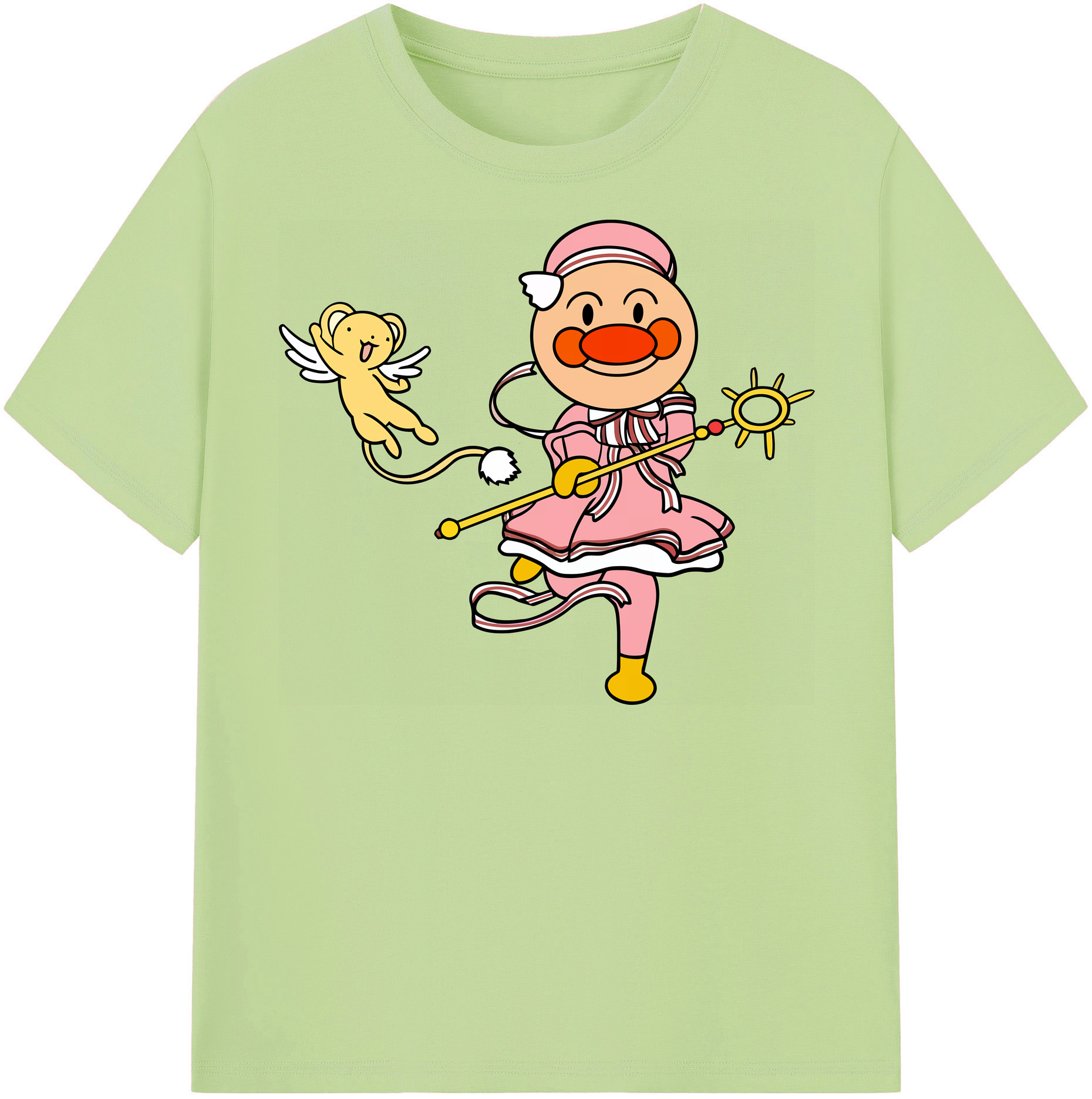 （画像用） アンパンマン Anpanman 綿100％半袖Tシャツ（フロントプリント）